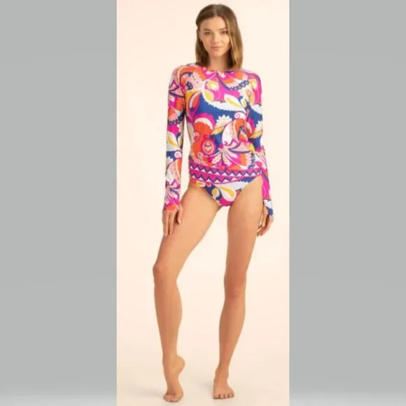 Trina Turk Sevilla Swim Shirt Long Sleeve NWT - Picture 5 of 16